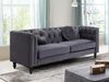 3-Sitzer-Sofa TURNER - Samt - Anthrazit Bild 2