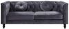 3-Sitzer-Sofa TURNER - Samt - Anthrazit Bild 4