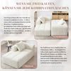 Loungesofa mit Chaise Longue & Seitentaschen - Kompaktes Relaxsofa Chenille, wolkenweicher Sitz, mit Kissen Bild 5