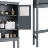 Toilettenschrank Bianco Grau 69 x 171 cm Vicco Bild 5