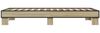 vidaXL Bettgestell Sonoma-Eiche 75x190 cm Holzwerkstoff und Metall 845878 Bild 5