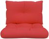 vidaXL Palettenkissen 2-tlg. Rot Stoff Bild 5