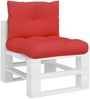 vidaXL Palettenkissen 2-tlg. Rot Stoff Bild 3