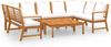 vidaXL 9-tlg. Garten-Lounge-Set mit Auflagen Creme Massivholz Akazie 3057775 Bild 2