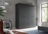 Kleiderschrankkombination (B/H/T: 160x176x51 cm) in anthrazit Nachbildung Bild 5