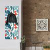 Queence Garderobe - "Rose Hip" Druck auf hochwertigem Arcylglas inkl. Edelstahlhaken und Aufhängung, Format: 50x120cm Bild 2