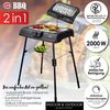 LEX Elektrogrill Tischgrill BBQ Grill Standgrill Outdoor 2000 Watt Bild 2