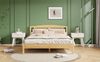 Bett 160x200 cm aus Rattan mit 15 Latten und Mittelfüßen – natürliches Design für Jugend und Erwachsene Bild 5