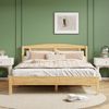 Bett 160x200 cm aus Rattan mit 15 Latten und Mittelfüßen – natürliches Design für Jugend und Erwachsene Bild 3
