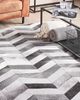 Teppich Kuhfell grau 140x200 cm Patchwork AKSAZ Bild 3