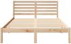 vidaXL Bettrahmen mit Kopfteil Braun 120 x 190 cm Massives Kiefernholz 872293 Bild 5