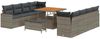 vidaXL Gartensofa-set 11 pcs Grau Poly-Rattan 3361598 Bild 2
