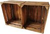 Holzkisten 4er Set 50 x 40 x 30cm Vintage Geflammt Bild 5