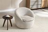 riess-ambiente Drehsessel ALPINE beige - Chenillestoff, 360° drehbar, Armlehnen, Rundumbezug (Einzelartikel, 1-St), runder Lesesessel - ideal für Wohnzimmer, Schlafzimmer & Ankleide Bild 2