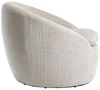 riess-ambiente Drehsessel ALPINE beige - Chenillestoff, 360° drehbar, Armlehnen, Rundumbezug (Einzelartikel, 1-St), runder Lesesessel - ideal für Wohnzimmer, Schlafzimmer & Ankleide Bild 3