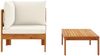 vidaXL 2-tlg. Garten-Sofa-Set mit Kissen Massivholz Akazie 367626 Bild 5