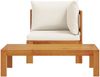 vidaXL 2-tlg. Garten-Sofa-Set mit Kissen Massivholz Akazie 367626 Bild 4
