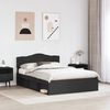 vidaXL Bettrahmen Schwarz 140 x 200 cm Massives Kiefernholz 3412890 Bild 3