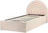 Kinderbett mit Stauraum Bouclé ANET 90 x 200 cm Beige Bild 5