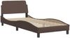 vidaXL Bettgestell ohne Matratze "Hvar" Braun 90x200 cm Kunstleder 3207976 Bild 5