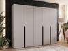 Kleiderschrank Veluna I 250 (Farbe: Cashmere / Cashmere + Schwarz) Bild 2