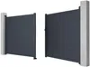 Vente-unique - NAZARIO Eingangstor Metall Grau - B 4,6 cm x H 161 cm x L 392 cm Bild 4