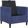 vidaXL Sofa mit Stauraum Polizeiblau 72 x 78 x 87 cm Polyester 42036889 Bild 4