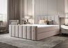 B&B Home 'Adelle IV' Boxspringbett mit Bettkasten, Samt, Taupe, 140x200 cm Bild 5