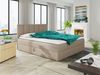 Boxspringbett Star mit Topper, Bonell-Matratze und 2 Bettkästen, Doppelbett, Polsterbett, Bett (Beige (Inari 22), 140 x 200 cm) Bild 1