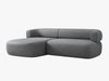 Micadoni 5-Sitzer Ecksofa Jenny Links Chenille Perfect Harmony Dunkelgrau Bild 3