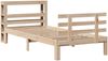vidaXL Bettgestell mit Kopfteil ohne Matratze 90x200 cm 3306106 Bild 3