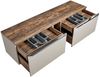 Lomadox 'Puebla' Waschbeckenschrank, Holz taupe, Vintage Oak, 48,5 x 46 x 180,4 cm Bild 5