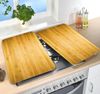 WENKO Herd-Abdeckplatte Universal Holz-Optik, Glas, Kunststoff, (Set, 2 tlg) Bild 3