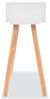 vidaXL Konsolentisch Kiefernholz Massiv 80 x 30 x 72 cm Weiß 244737 Bild 4