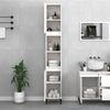 vidaXL Badschrank Weiß 30x30x190 cm Holzwerkstoff 819796 Bild 3
