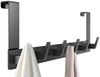 SURFOU Türhaken Kleiderhaken Tür Türhaken zum Einhängen Ohne bohren Handtuchhalter, für Schlafzimmer, Badezimmer, Küchen, Arbeitszimmer, Werkzeugräume, (Rostfreiem Aluminiumlegierung badezimmer zubehör für 2 cm dicke Türen, 40*14cm tür organizer, 1-St,... Bild 5