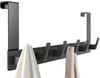 SURFOU Türhaken Kleiderhaken Tür Türhaken zum Einhängen Ohne bohren Handtuchhalter, für Schlafzimmer, Badezimmer, Küchen, Arbeitszimmer, Werkzeugräume, (Rostfreiem Aluminiumlegierung badezimmer zubehör für 2 cm dicke Türen, 40*14cm tür organizer, 1-St,... Bild 4