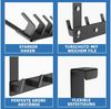 SURFOU Türhaken Kleiderhaken Tür Türhaken zum Einhängen Ohne bohren Handtuchhalter, für Schlafzimmer, Badezimmer, Küchen, Arbeitszimmer, Werkzeugräume, (Rostfreiem Aluminiumlegierung badezimmer zubehör für 2 cm dicke Türen, 40*14cm tür organizer, 1-St,... Bild 3