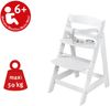 roba Treppenhochstuhl 'Born Up' - Set 2 in 1 - 'Little Stars' - mit Liegefunktion - ab Geburt - Weiß Bild 4