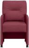 vidaXL Esszimmerstühle mit Rollen 2 pcs Weinrot 57 x 67 x 95 cm Stoff 42017850 Bild 4