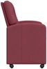 vidaXL Esszimmerstühle mit Rollen 2 pcs Weinrot 57 x 67 x 95 cm Stoff 42017850 Bild 5