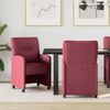 vidaXL Esszimmerstühle mit Rollen 2 pcs Weinrot 57 x 67 x 95 cm Stoff 42017850 Bild 1
