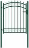 vidaXL Zauntor EMMEN mit Spikes Stahl 103 x 109,5 cm Grün 146374 Bild 2