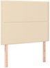 vidaXL Boxspringbett mit Matratze Stoff Creme 90x190 cm Bild 5