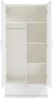 Kleiderschrank Finning 176x80x52 cm 4 Fächer Weiß [en. casa] Bild 5