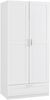 Kleiderschrank Finning 176x80x52 cm 4 Fächer Weiß [en. casa] Bild 2
