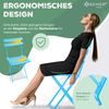 KESSER® Bistroset 3-teilig Bistrotisch mit 2 klappbaren Stühle Set Balkonset Balkonmöbel Klapp-Möbel Gartenset Sitzgarnitur Gartengarnitur Gartenmöbel Sitzgruppe Metall Bistro Gartentisch inkl. Abdeckung Hellblau Bild 5