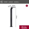 Paulmann 94829 LED Pollerleuchte Zenera insektenfreundlich IP44 Anthrazit Bild 5