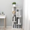 vidaXL Bücherregal Weiß 48x25,5x140 cm Holzwerkstoff 808909 Bild 3