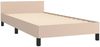 vidaXL Bettgestell mit Kopfteil ohne Matratze Cappuccino 80x200 cm 347470 Bild 4